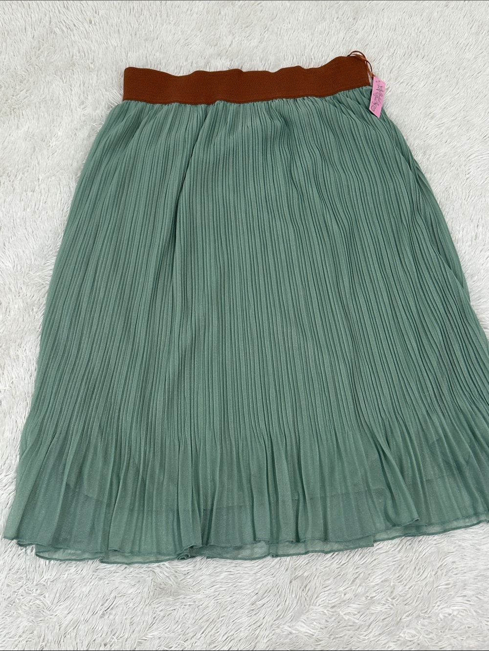 🥕 NWT Rachel Rose Pleated Midi Skirt